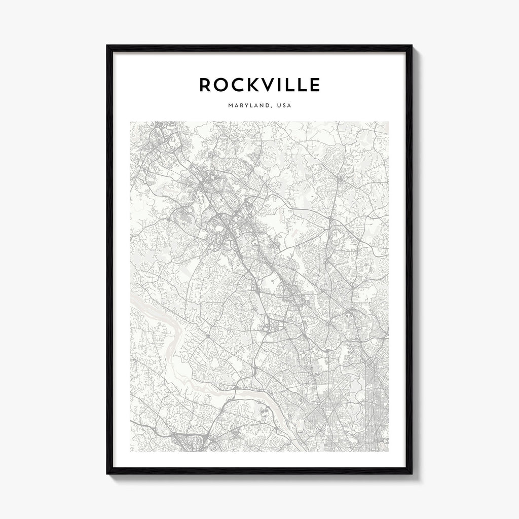 Rockville Map Poster