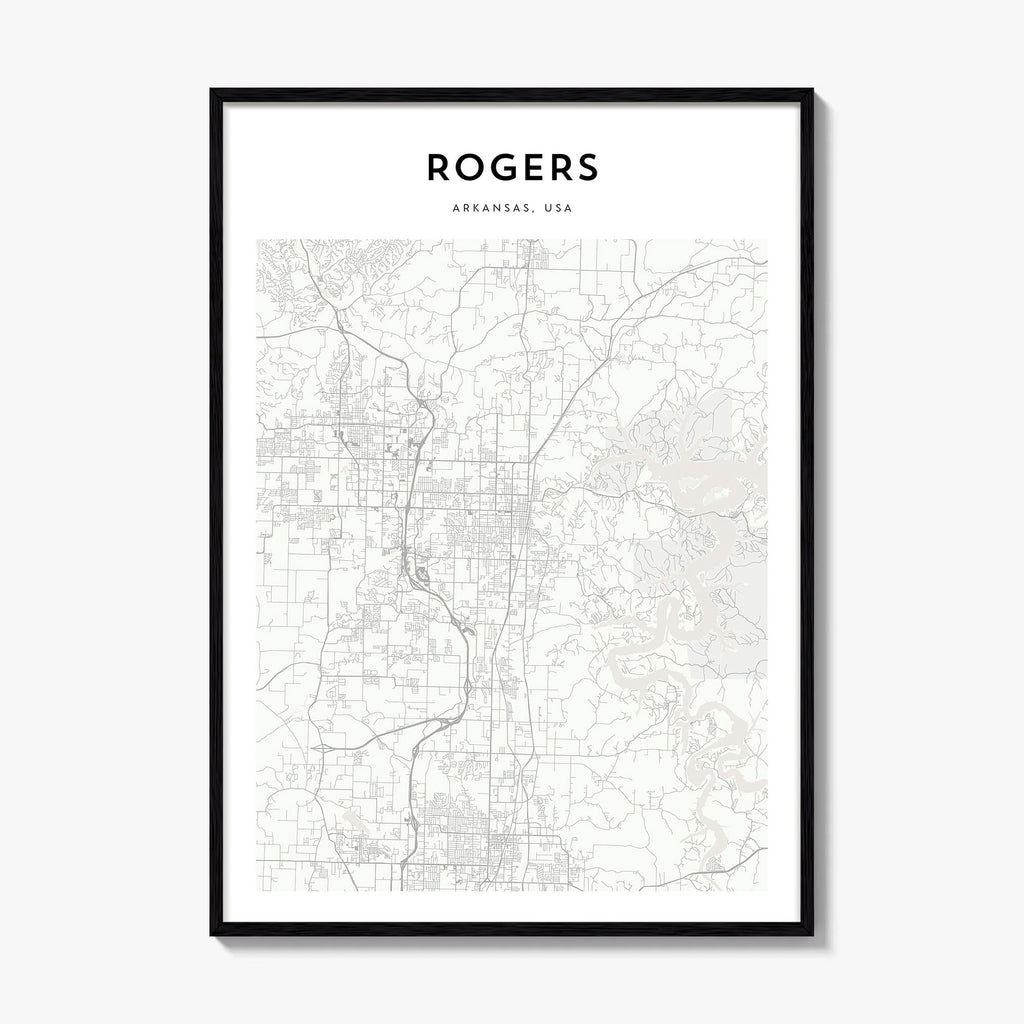 Rogers Map Poster