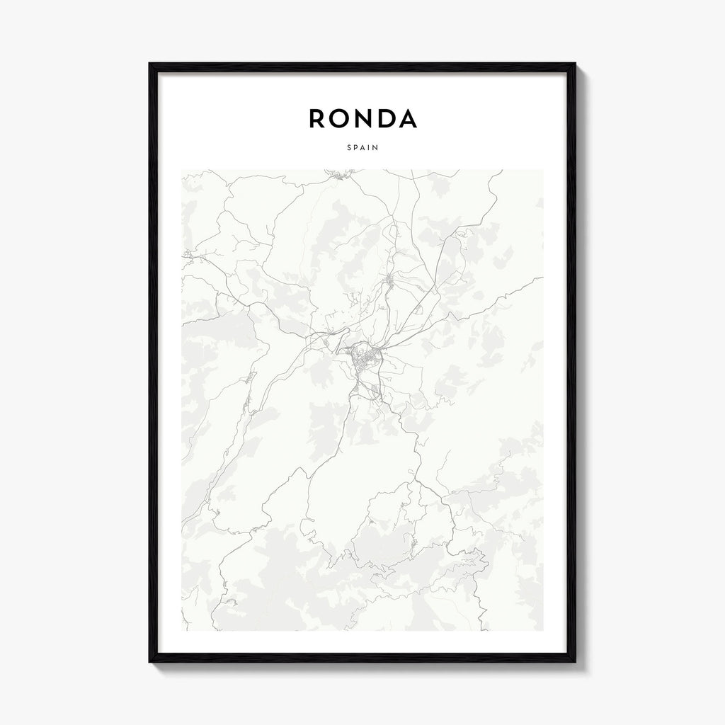 Ronda Map Poster