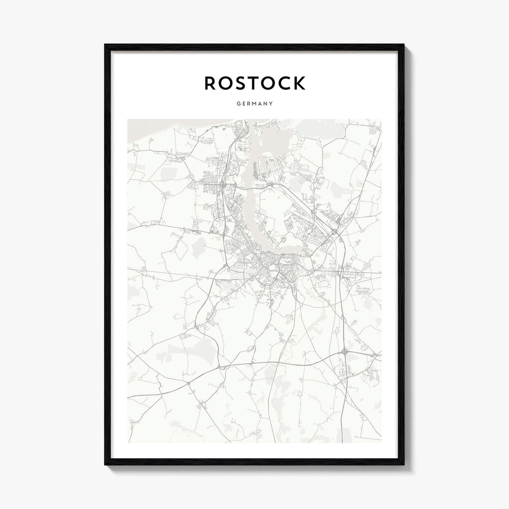 Rostock Map Poster