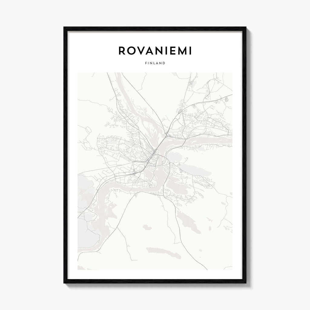 Rovaniemi Map Poster