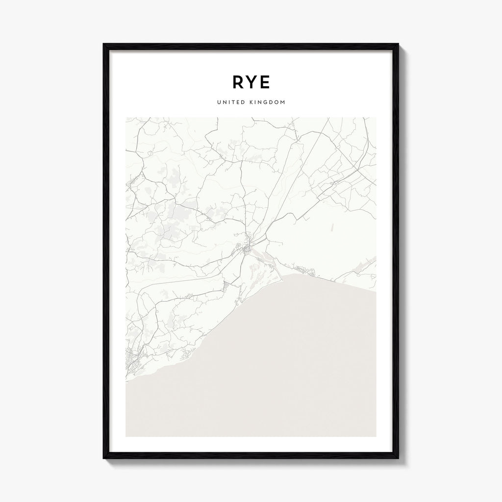 Rye Map Poster