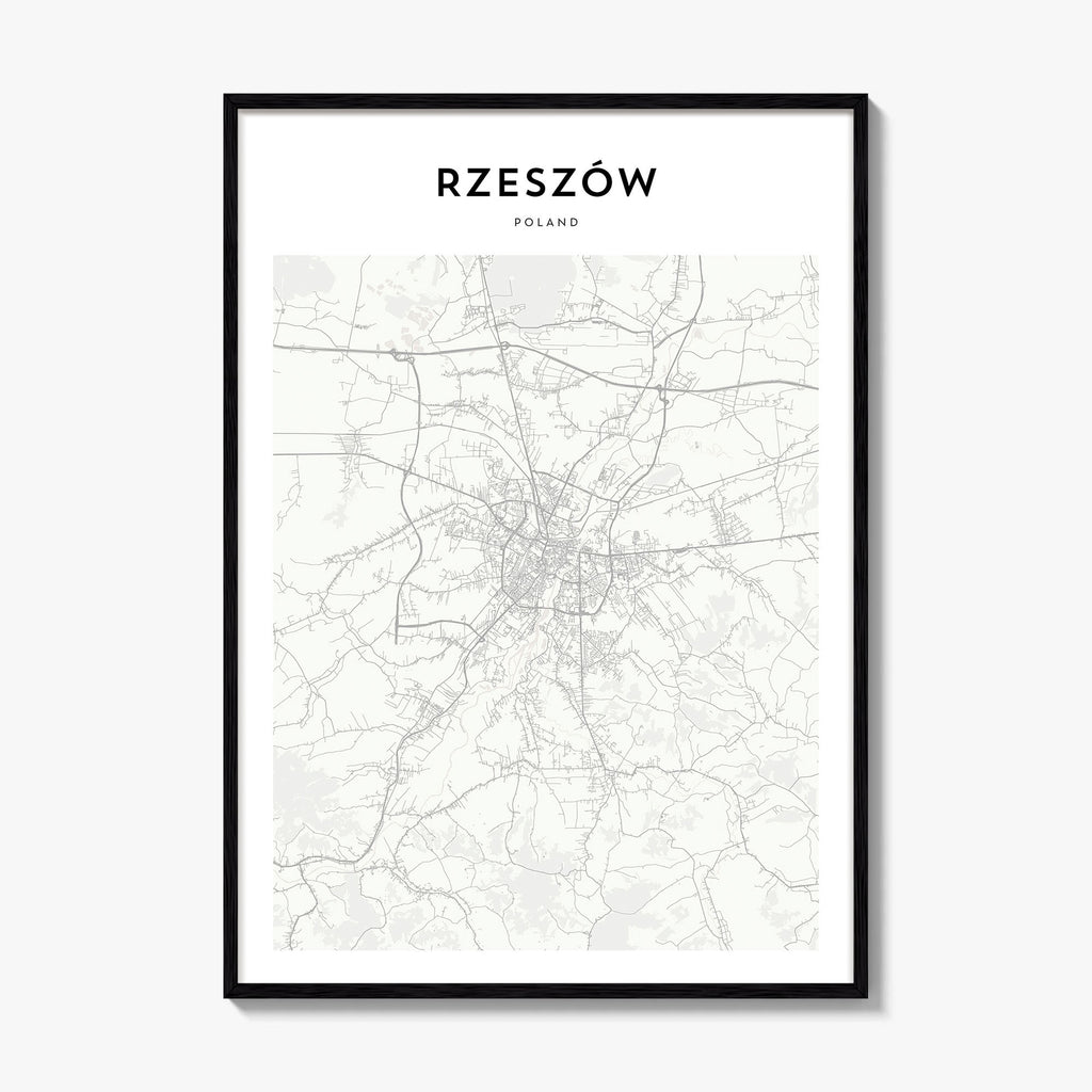 Rzeszow Map Poster
