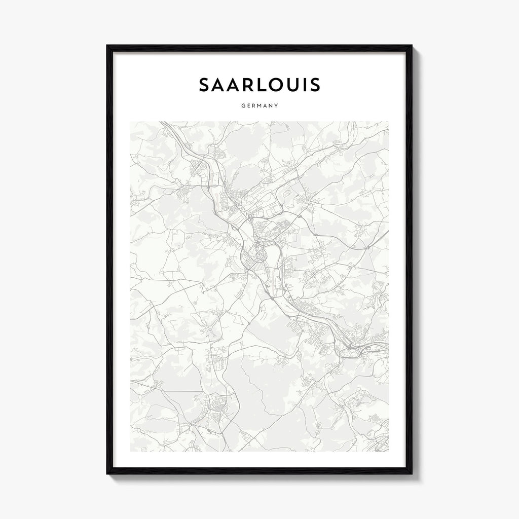 Saarlouis Map Poster