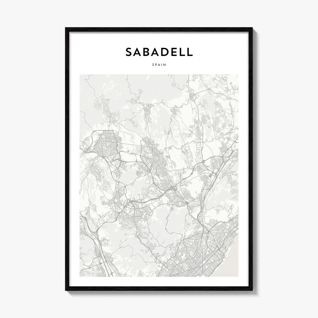 Sabadell Map Poster