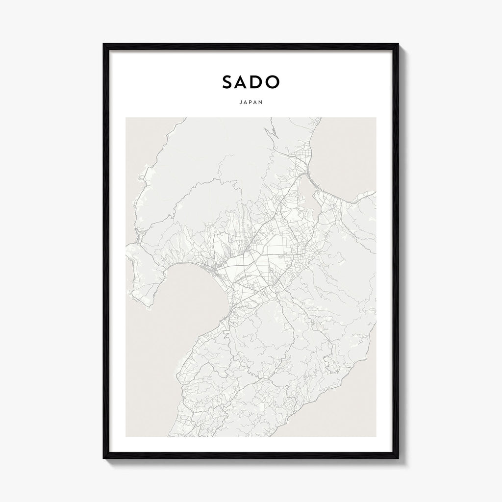 Sado Map Poster