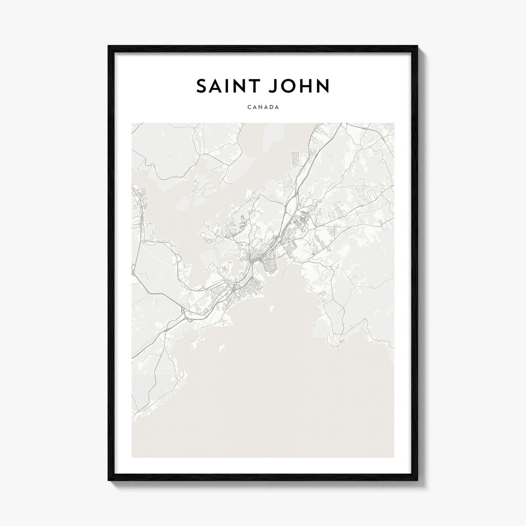 Saint John Map Poster