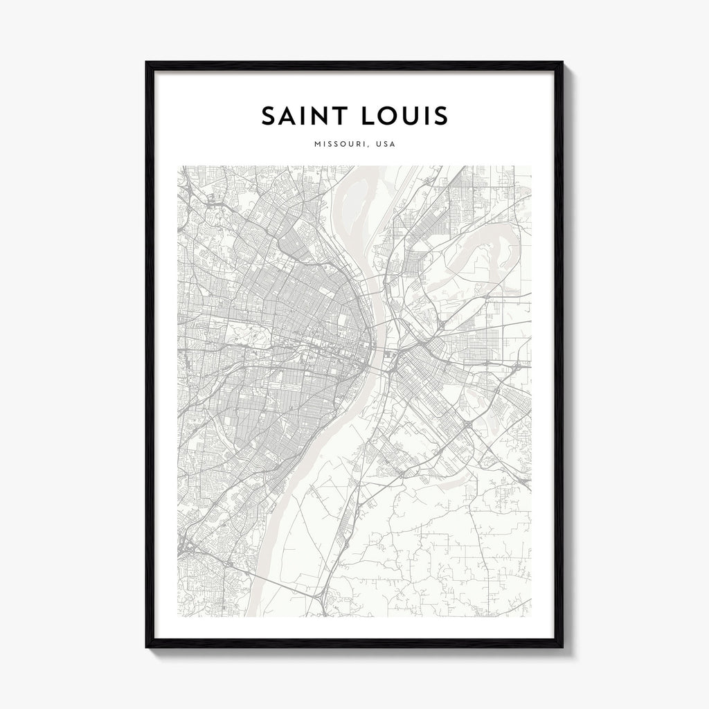 Saint Louis Map Poster