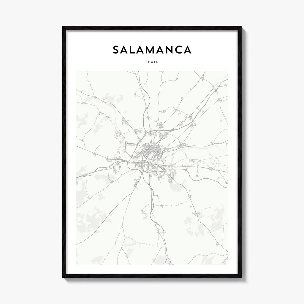 Salamanca Map Poster