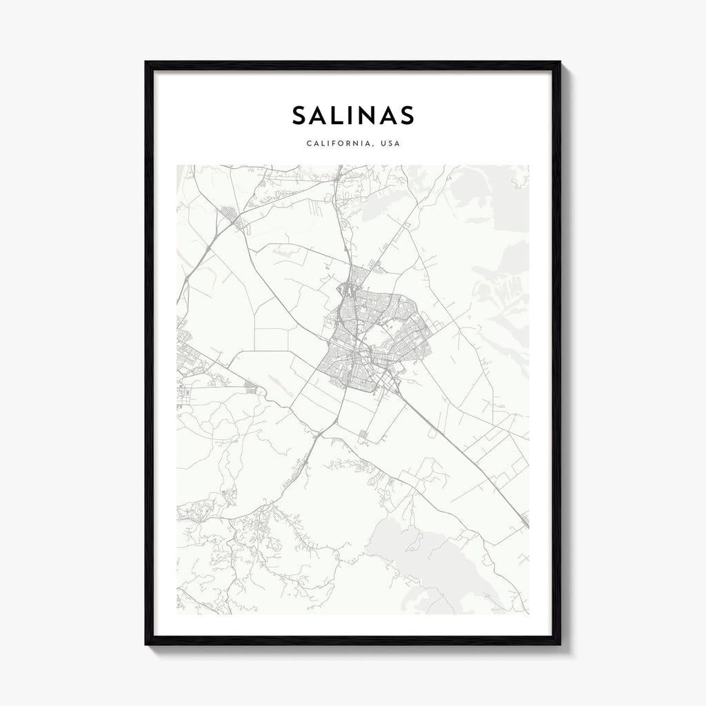 Salinas Map Poster
