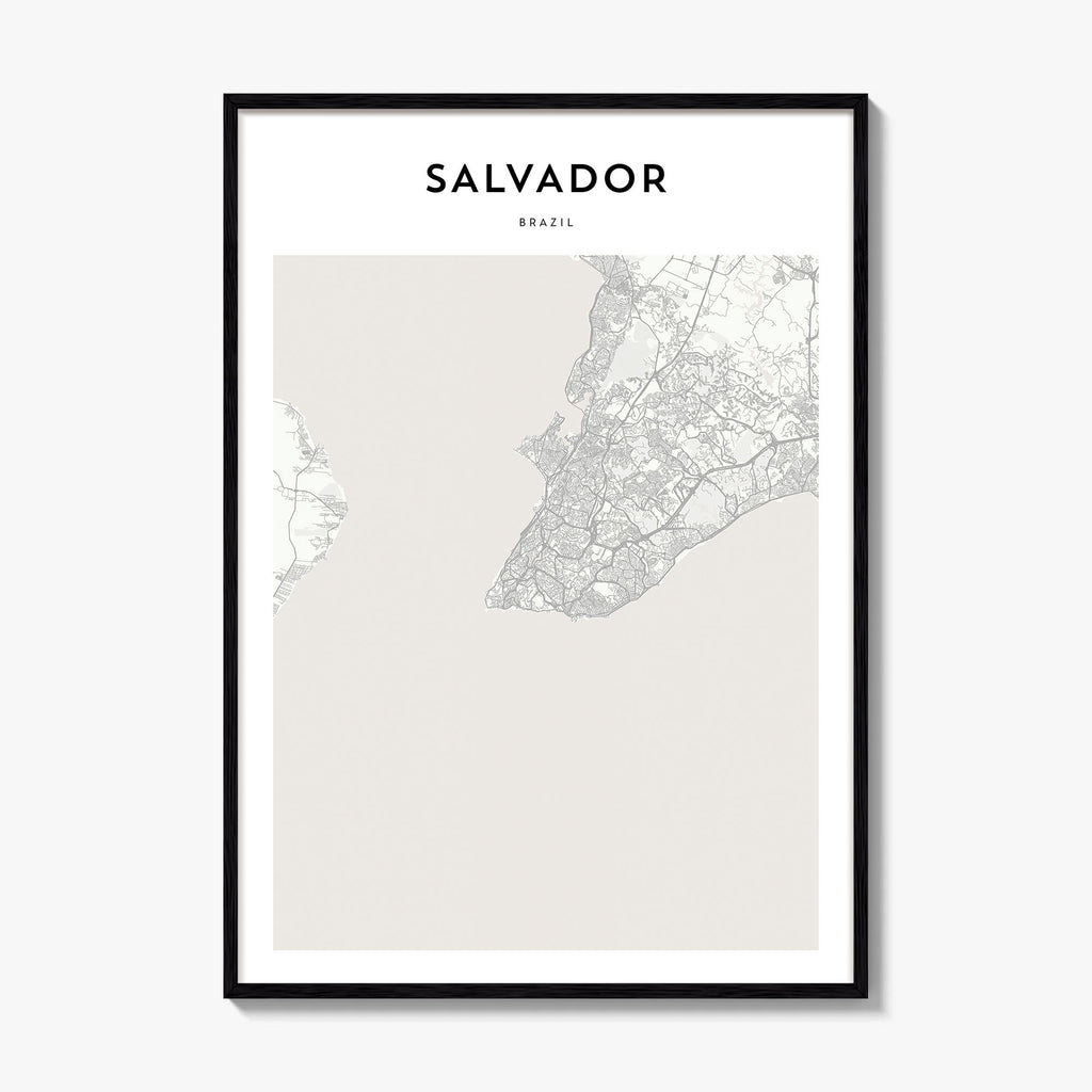 Salvador Map Poster