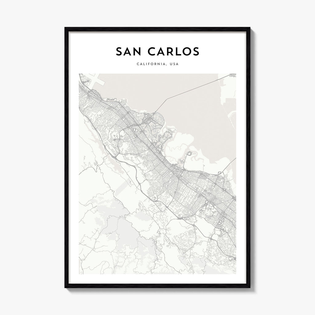 San Carlos Map Poster