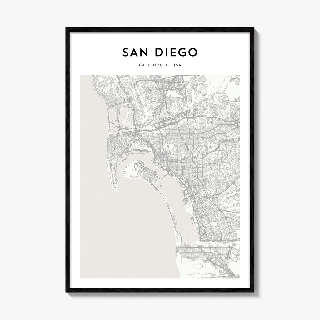 San Diego Map Poster