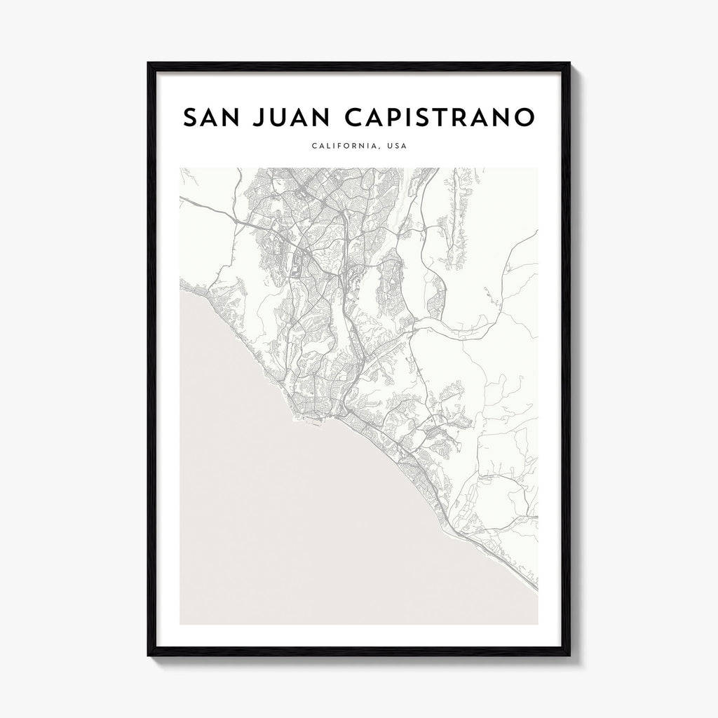 San Juan Capistrano Map Poster