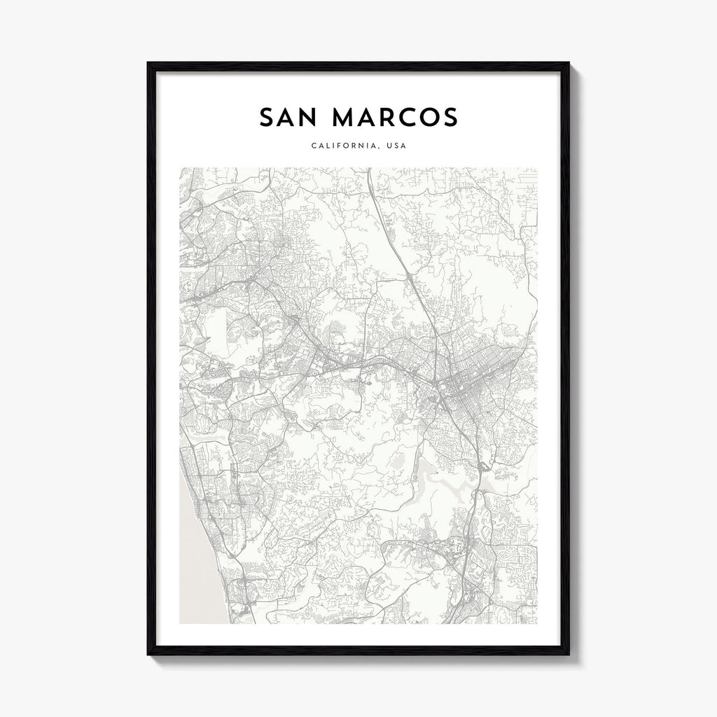 San Marcos Map Poster