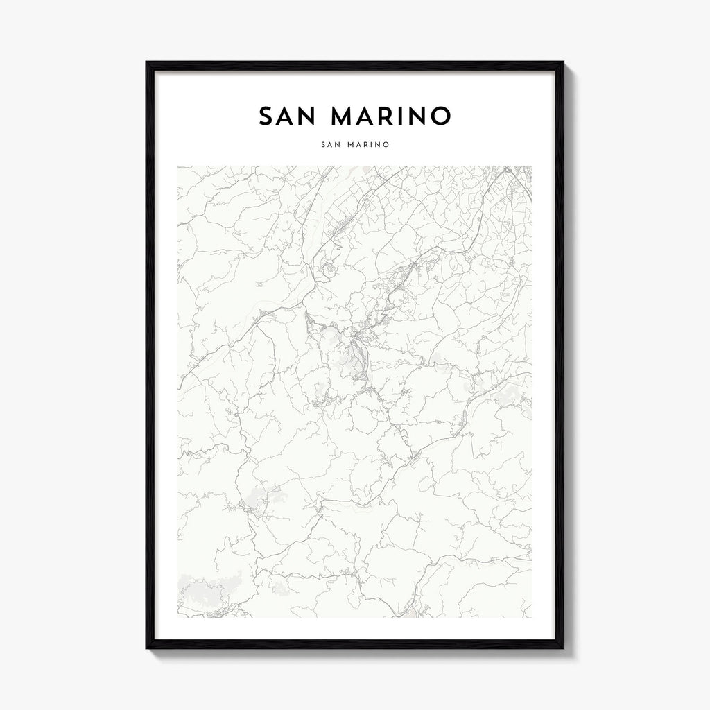 San Marino Map Poster