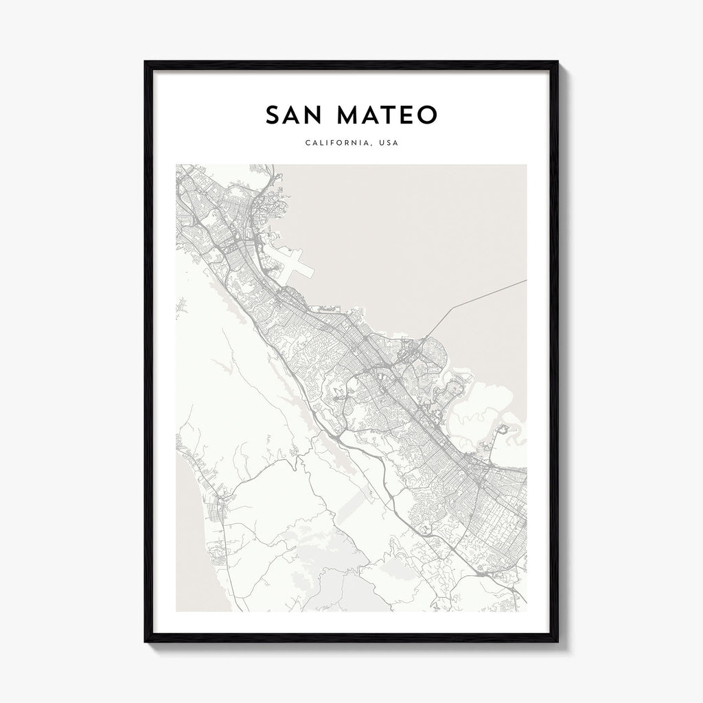 San Mateo Map Poster