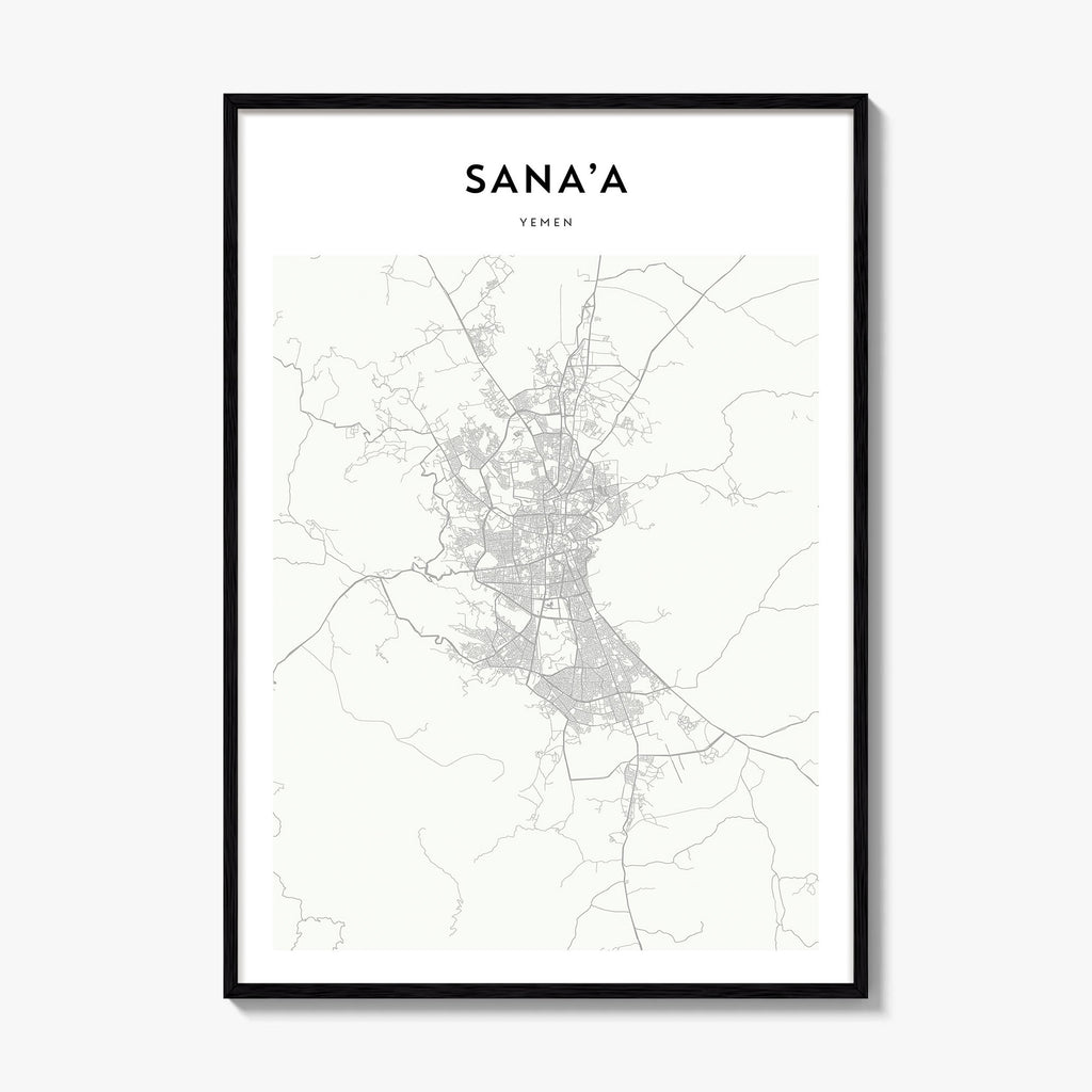 Sana A Map Poster