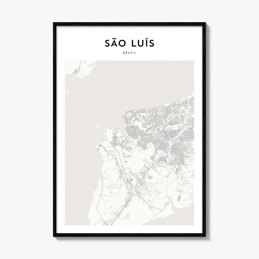 Sao Luis Map Poster