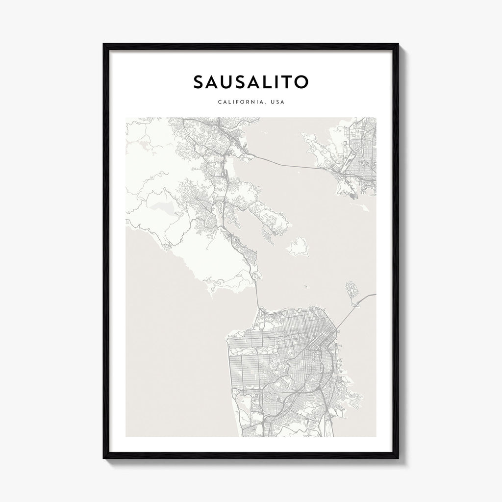 Sausalito Map Poster
