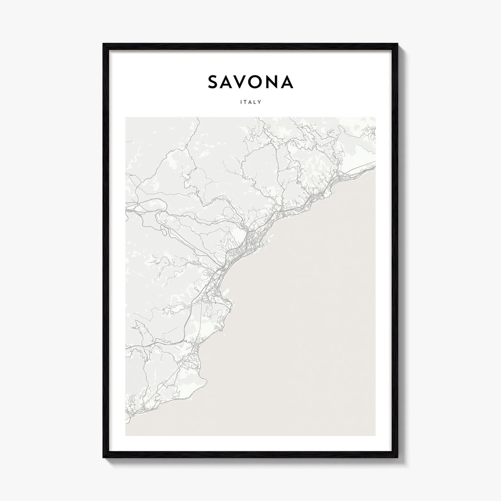 Savona Map Poster