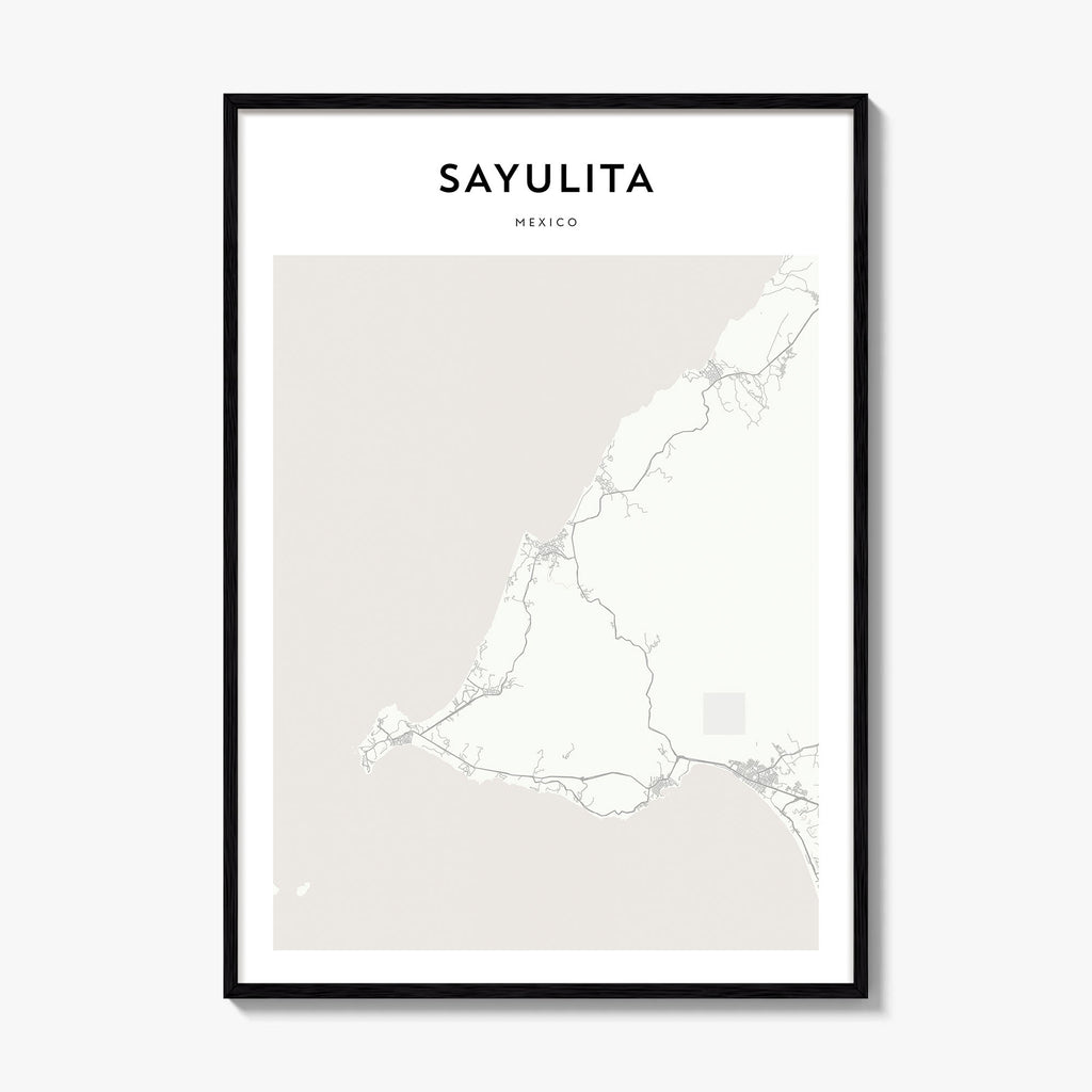 Sayulita Map Poster