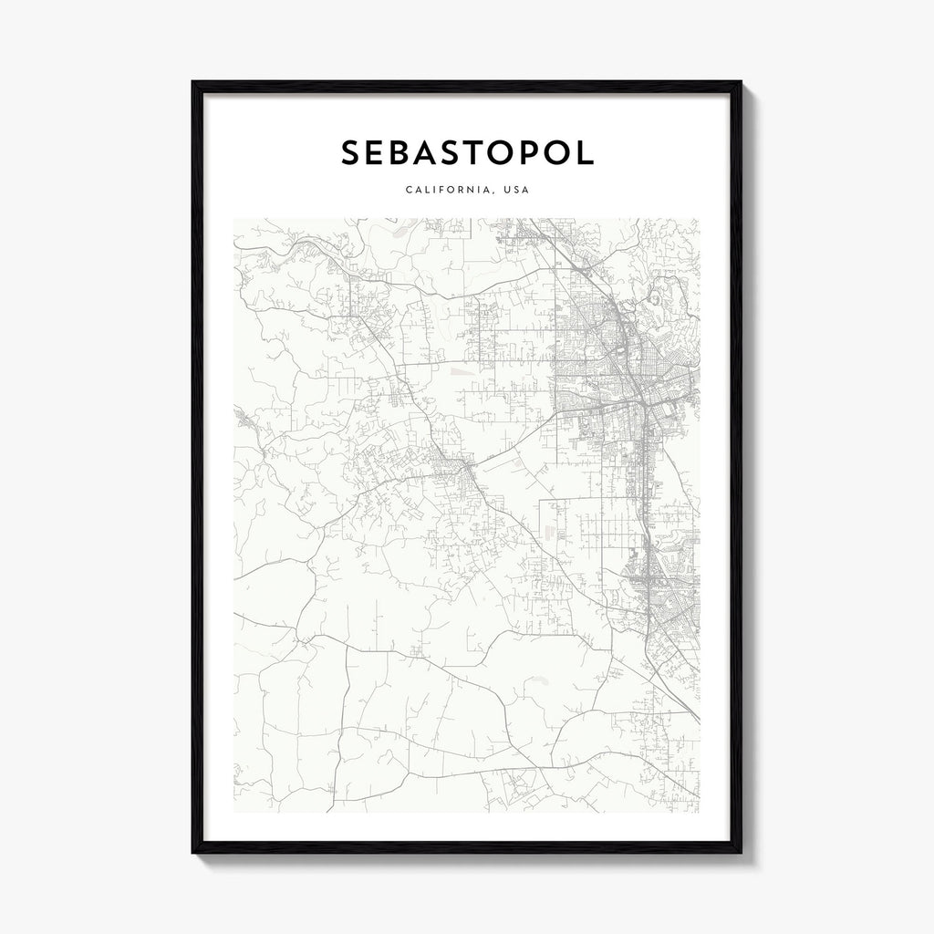 Sebastopol Map Poster