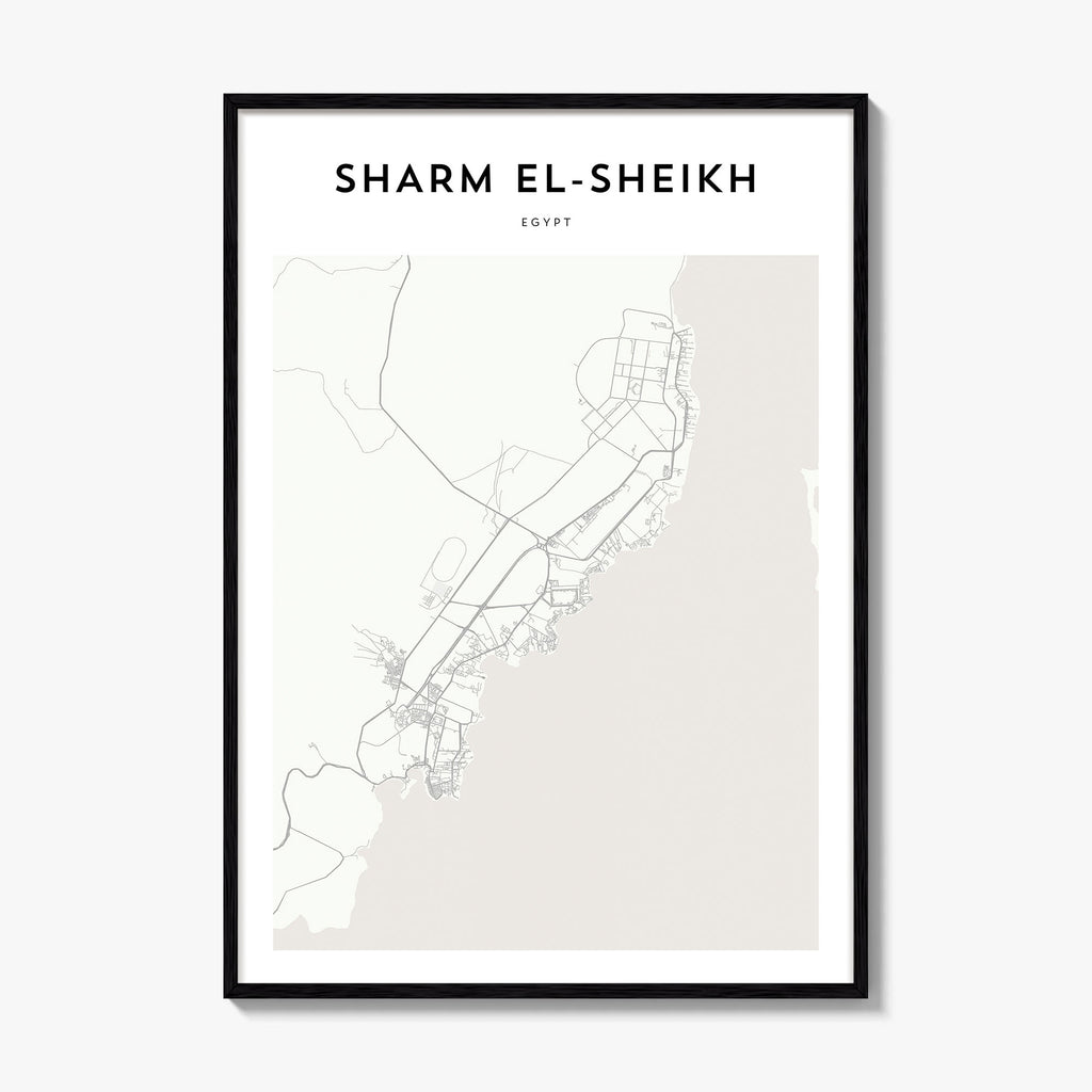 Sharm El Sheikh Map Poster