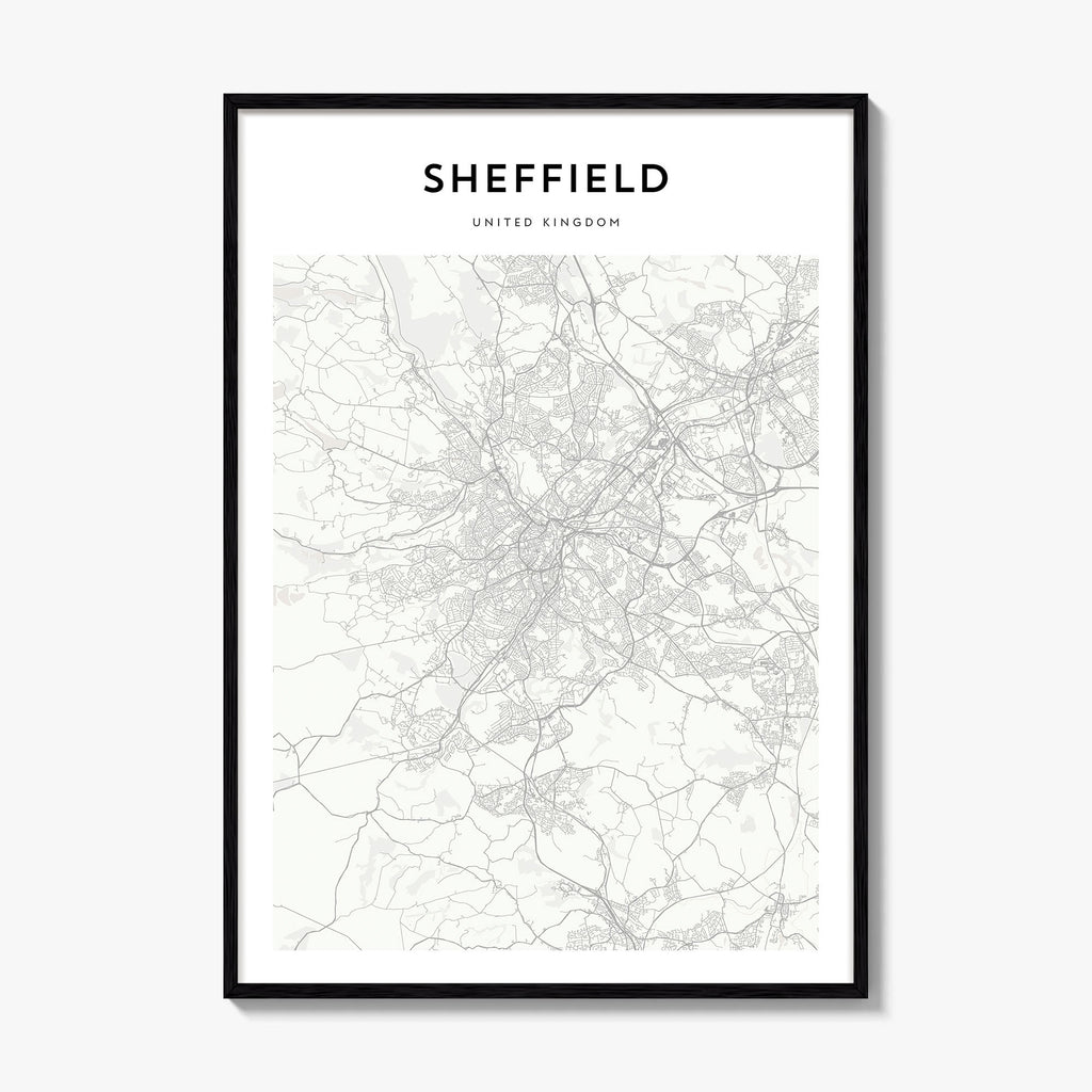Sheffield Map Poster