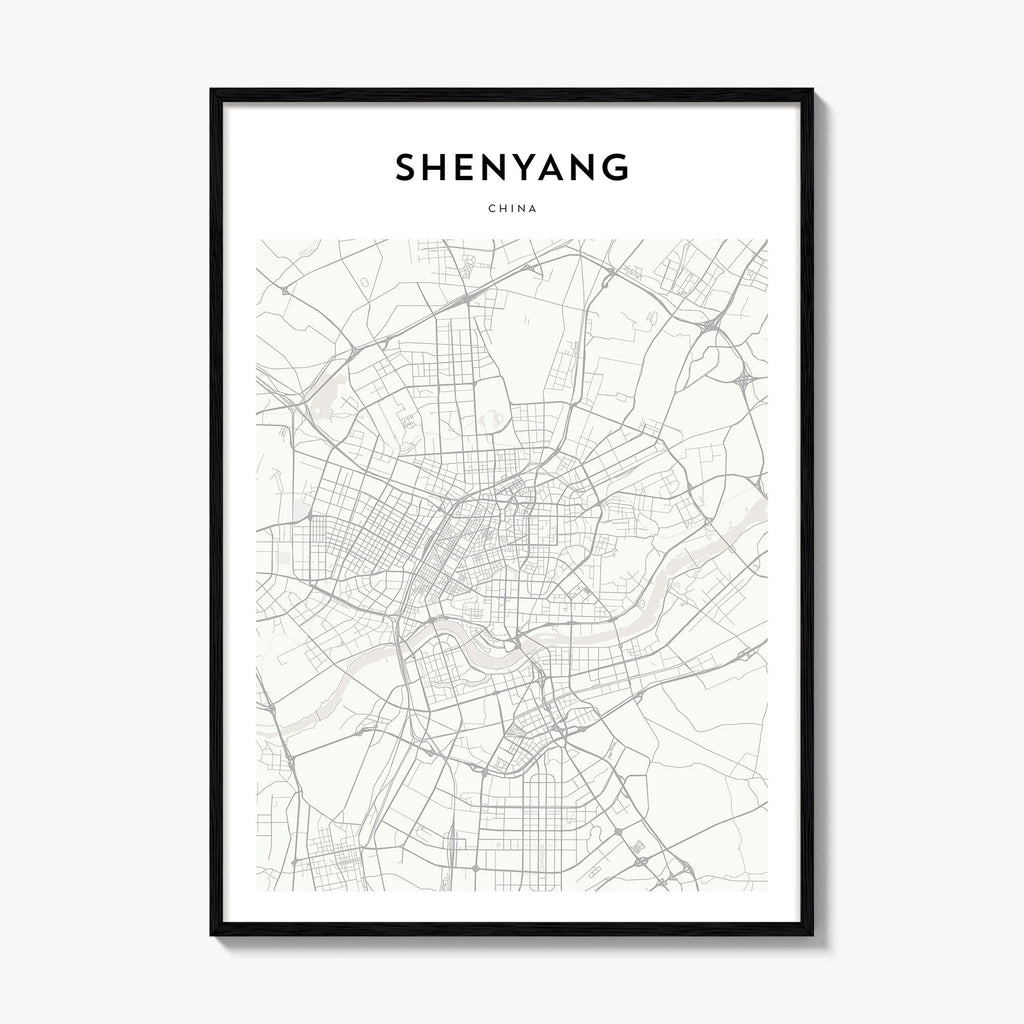 Shenyang Map Poster