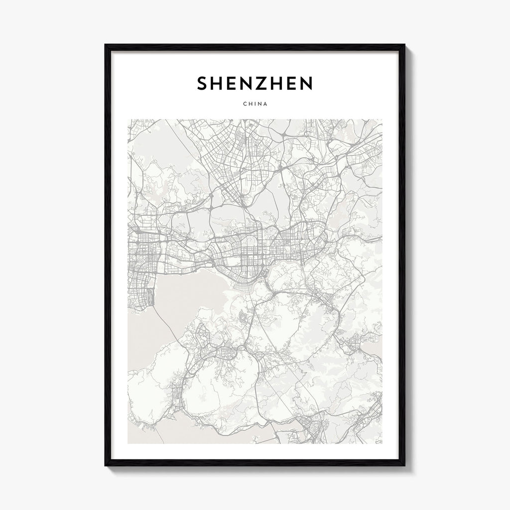Shenzhen Map Poster