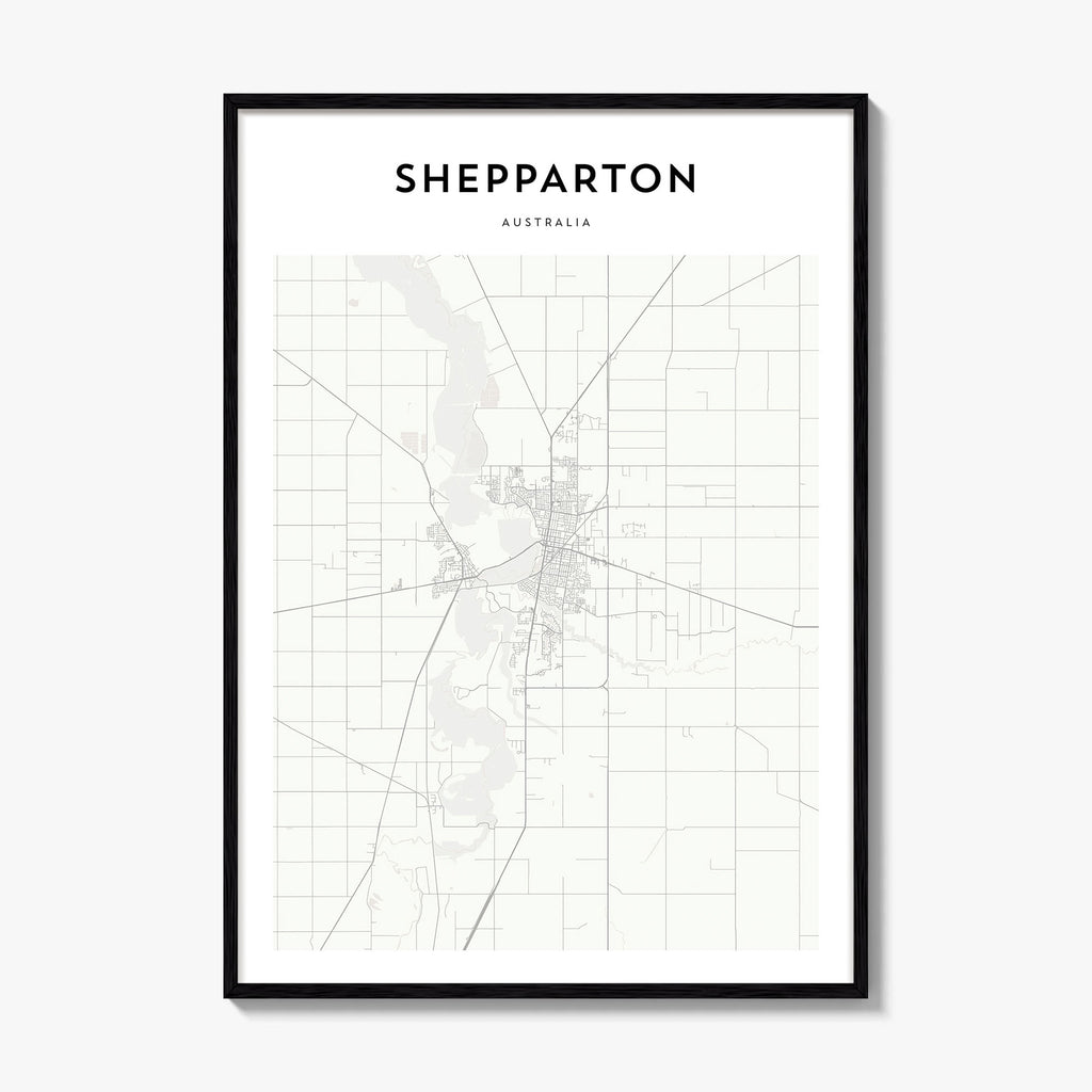 Shepparton Map Poster