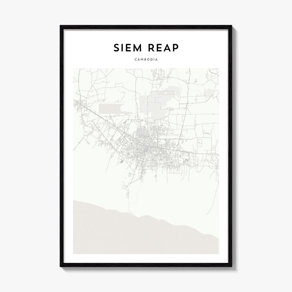 Siem Reap Map Poster