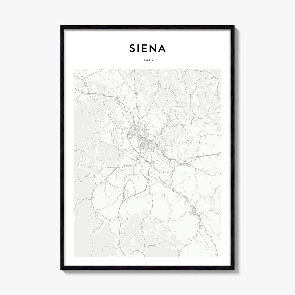 Siena Map Poster