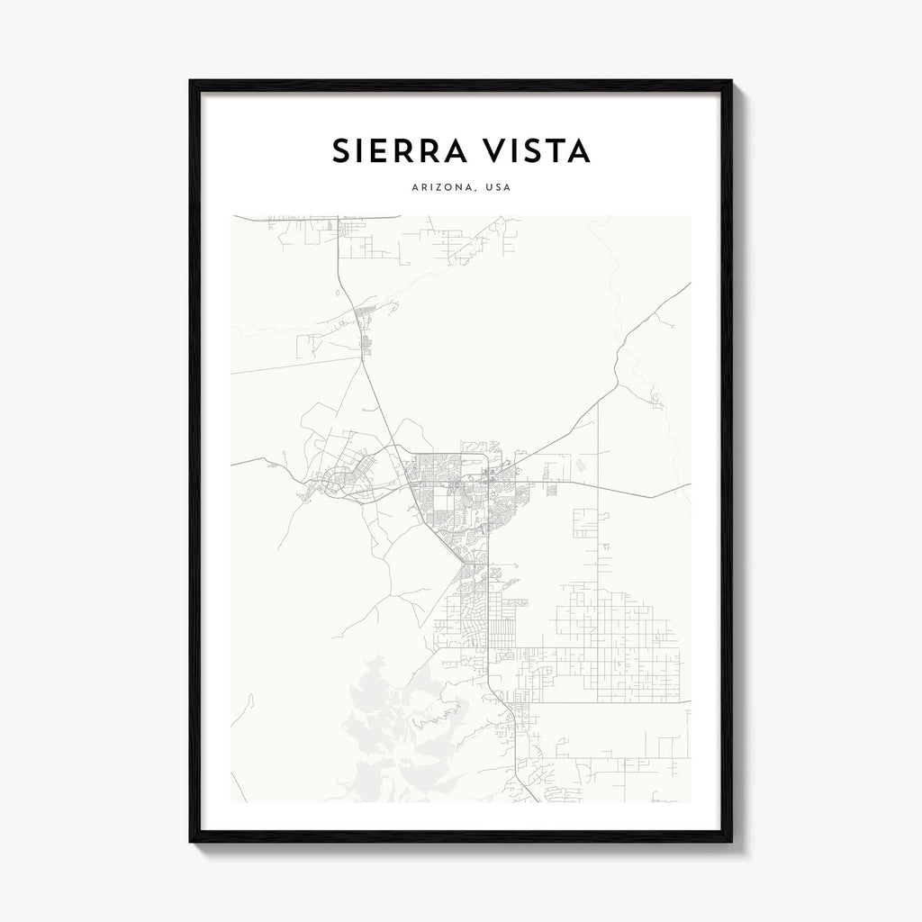 Sierra Vista Map Poster