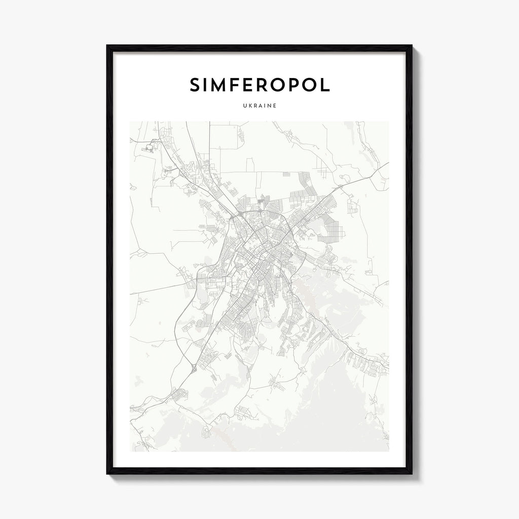 Simferopol Map Poster