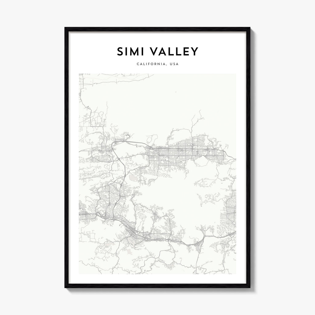 Simi Valley Map Poster