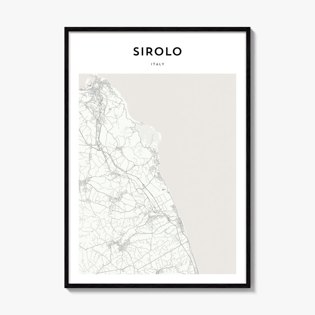 Sirolo Map Poster
