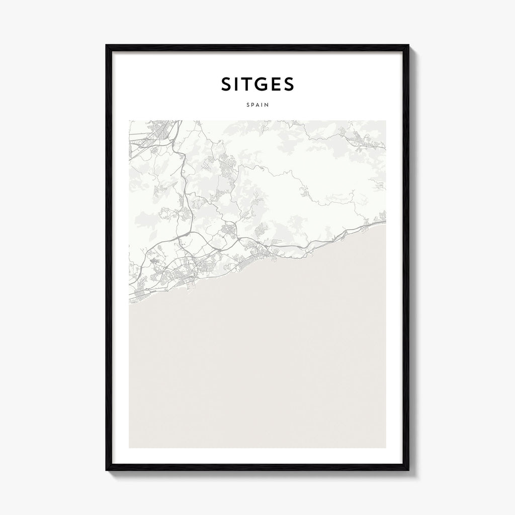 Sitges Map Poster