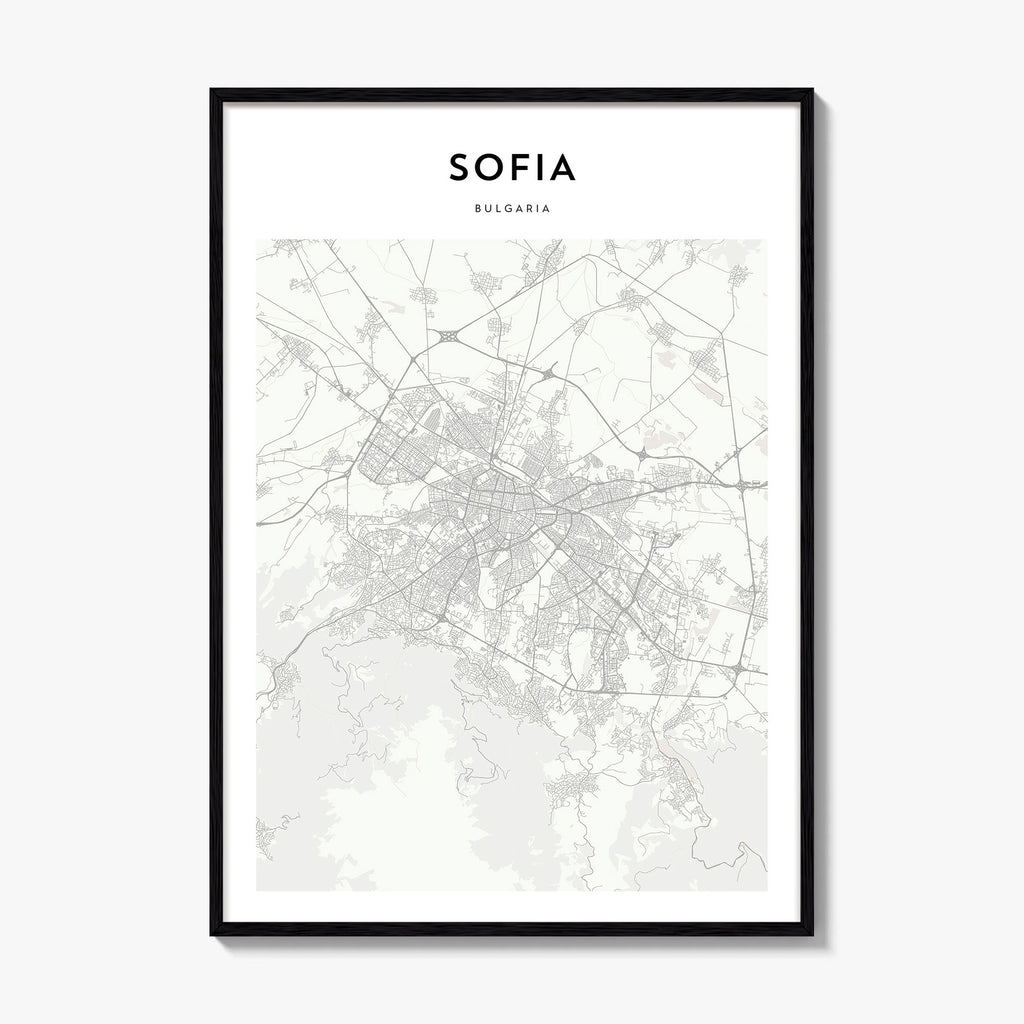 Sofia Map Poster
