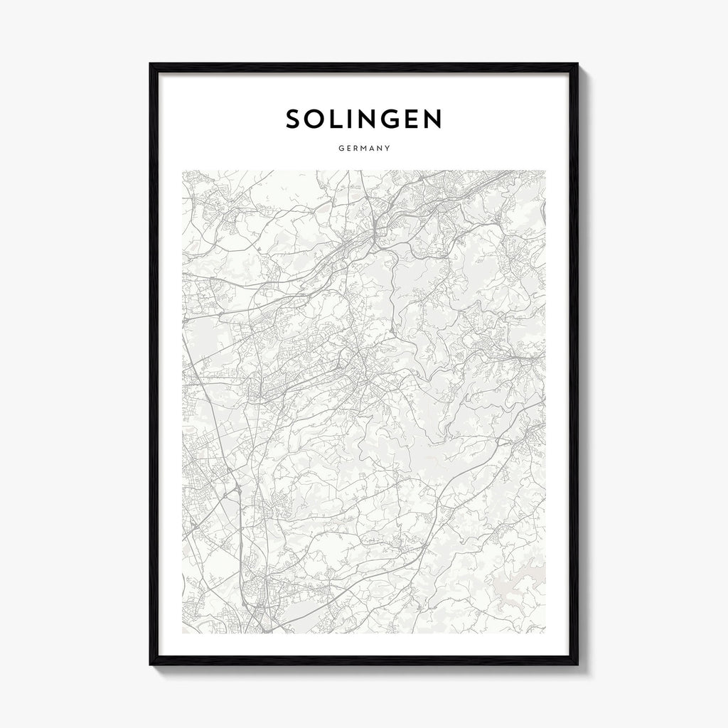 Solingen Map Poster