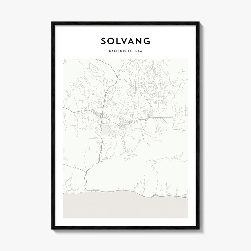 Solvang Map Poster