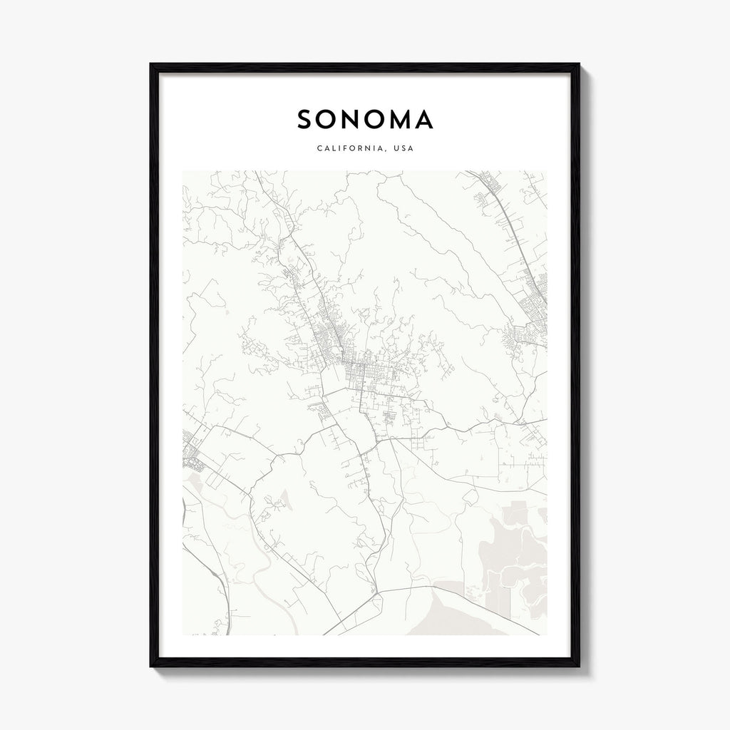 Sonoma Map Poster