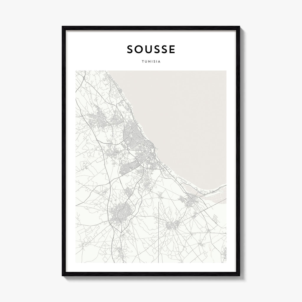 Sousse Map Poster