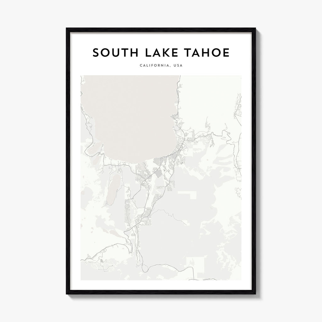 South Lake Tahoe Map Poster