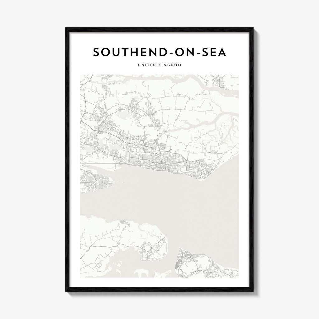 Southend On Sea Map Poster