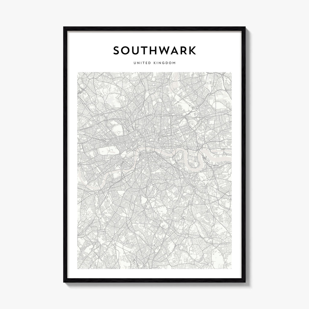 Southwark Map Poster