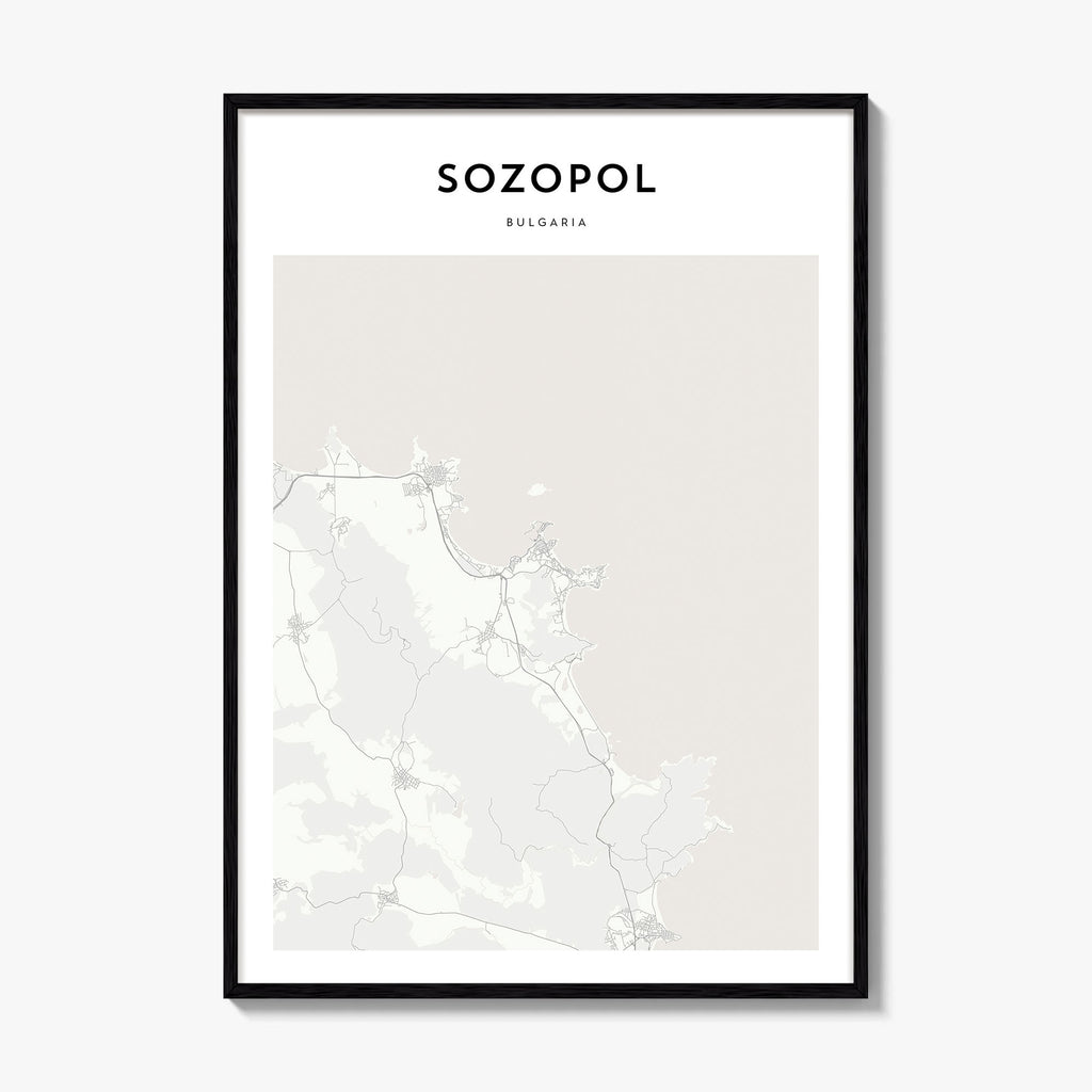 Sozopol Map Poster