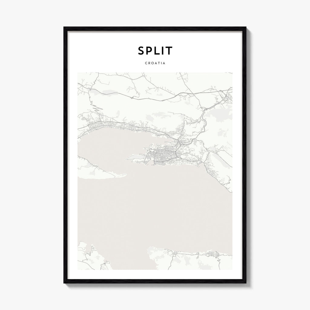 Split Map Poster