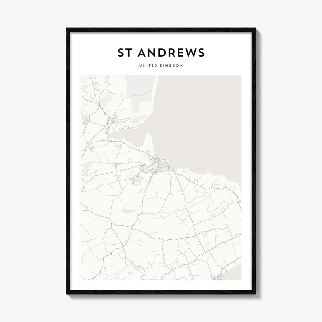 St Andrews Map Poster
